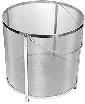 KOFSOL 304 Edelstahl Bier Weinhaus Filtereimer, for Jelly Jams Homebrew Barrel Home Brew Filter, Korbsieb Barware Bar Tools (Size : 300mmX310mm)