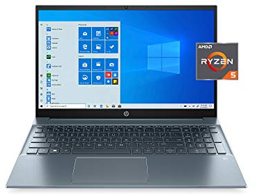 HP Pavilion 15.6 FHD 1920 x 1080 Laptop AMD Ryzen 5 5500U 8GB SDRAM 512GB SSD Windows 10 Horizon Blue