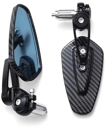 Motorrad Rückspiegel Motorrad Rückspiegel Rückspiegel Mittelspiegel Universalspiegel Schöne Stabile Motorraddekoration Rückspiegel In Der Mitte(Black)