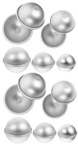 Cabilock 5pairs Snowball Cake Baking Molds Multi-Function Mold for DIY Baking for Cake Decoration and Craft Making