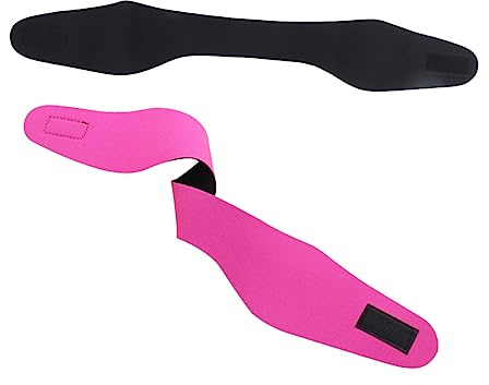 ARTSEWPLY 2pcs Earband Swimming Headband for Boys and Girls Adults Yoga Diving Protection Headband Neoprene Material Easy to Carry Rosy