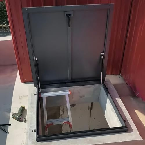 EXCLURA Roof Hatch 24x36/ 24x24/ 26x26/ 22x22/ 36x48 in Roof Access Hatch, Attic Stairs Outlet Hatch Lid Door, Cellar Vent Access Door with Rubber Seal Strip(36x48in - 91.4x121.9cm)