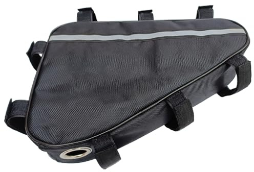 para batería de Bicicleta, Triangular eléctrica, Estuche de Viaje de montaña, Segura Resistente al Agua, Soporte de batería de Litio Resistente con Correas y Salidas de Cable para