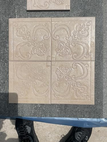 Piastrella decorativa per interni e esterni bagni e cucine (4 pz da 15 x 15 cm cad.)