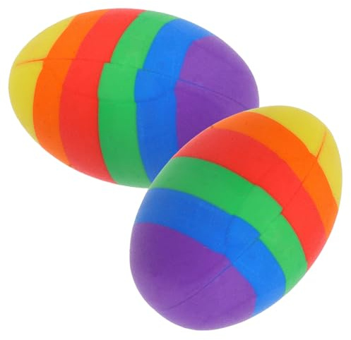 Happyyami 2 Stück Ostereier Radiergummi Party Kleine Süße Radiergummis Für Klassenzimmer Pastell Leckerbissen Lustiges Zubehör Mini Studentenartikel Winzige Eier Neuheit Für
