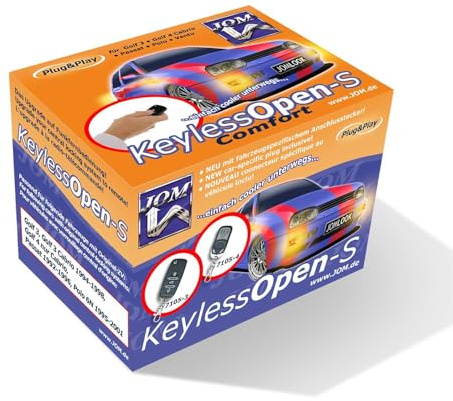 JOM - Chiusura centralizzata per VW Golf MK3 4 Passat 3A5 Polo 6N con chiave a scatto