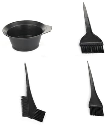 TOYZFRIENDY 4 ensembles Set de Outils de Coloration Capillaire Professionnels avec Bol et Peigne Accessoires Pratiques pour Salon et Usage Maison Réutilisables et Faciles à Manipuler