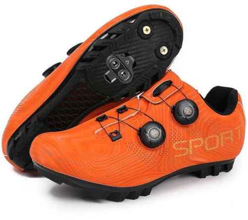 TvzsiY Scarpe da Ciclismo MTB Uomo Donna Scarpe Mountain Bike Unisex Compatibile Installazione SPD Cleats per Fuoristrada