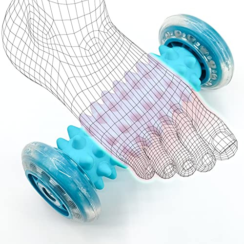 Rouleau Massage Pied, Mmasseur Pieds, Balle Massage Pied, Rouleau de Massage pour Fasciite Plantaire, Circulation Sanguine, Réduction du Stress et Relaxation