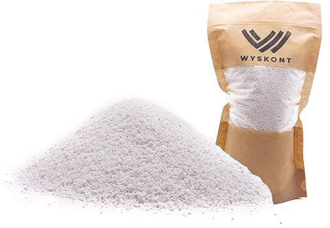 WYSKONT Dolomit-sand för akvarium 20 kg – akvarium naturligt substrat och dekoration – lämplig för Malawi och Tanganyika-biotyper – säker för levande organismer – vit korn 1-1,5 mm