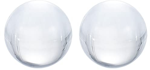 PATIKIL 50mm/2 Crystal Ball, 2 Pack K9 Crystal Ball Decorative Ball with Gift Box for Photography Office Decoration, Clear