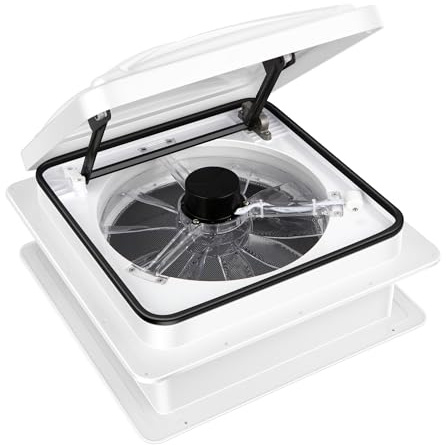 Starvent RV Roof Vent Fan 6-Speed-Reversible White
