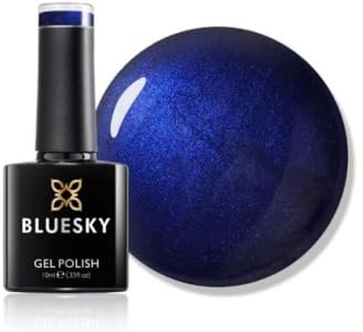 Bluesky Gel Nail Polish 10ml, Blue Christmas - XMAS2104, Blue Gel Nail Polish for 21 Day Manicure, Professional, Salon & Home Use, Requires Curing Under LED UV Nail Lamp