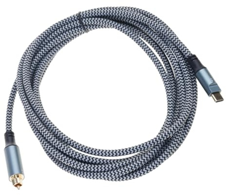 USB C to Fiber Optical Sound Sound Converter Cable SPDIF Port Connection