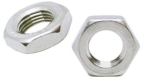 NJAM8X0.75SS BelMetric M8 x 0,75 Edelstahl, A2, metrisch, extra feines Gewinde, dünne Marmeladen-Sechskantmuttern, DIN 439B, 100 Stück