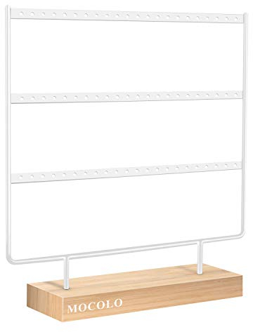 Ohrring Ständer, Ohrring Halter für Hängende Ohrringe (66 Löcher & 3 Schichten)