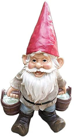 YQLKD Statues-Sculptures Grande Taille Jardin Résine Vieil Homme GNOME Figurine Cour Statues Naines