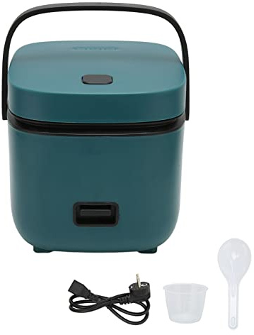 Mini Cuiseur à Riz, 1,2 L 200 W Multifonctions Antiadhésifs Coussinets Intérieurs Poignée Humanisée Cuiseur à Riz électrique Cuiseur à Riz de Voyage pour la Cuisson de la Soupe Ragoûts de Riz