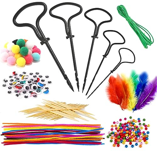 Gallop Chic Kastanienbohrer Bastelset Kastanien Bastelset, 287 tlg Kastanienmännchen DIY Set für Kinder, Handbohrer zum Basteln mit Kastanien