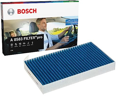 Bosch A8583 FILTER+pro Cabin Filter, High Efficiency Replacement Filter - Works Effectively Against Pollen, Fine Dust, Mold and Bacteria - for Cleaner Air Inside the Vehicle