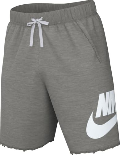 Nike DX0502-063 M NK Club Alumni HBR FT Short Pants Hombre DK Grey Heather/White/White Tamaño XL