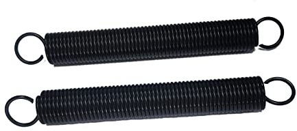 Aillsa Dachbodenleiter-Feder-Ersatzteile, kompatibel mit Werner, passend für W2200, W2500, WH2200 und WH2500 Zugangsleitern, 2 Stück, Schwarz, Legierter Stahl, 56-1 Feder, 24,5 cm