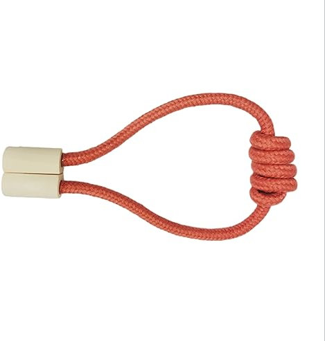 Gardinenbänder 2 Stück Gardinenband Mit Vorhang Magnetschnalle Keine Perforation Freie Installation Gardinenschnalle Orange 1