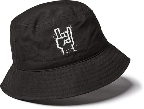 Fischerhut: Metalhand - Devil Horns - Mano Cornuta - Schlapp-Hut - Mütze Buckethat Festival Sommerhut Sonnenhut Festival-Kleidung-Mütze Rock n Roll - Metal (Black S/M)