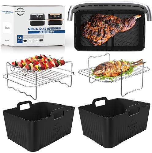 Premium Ninja AF500UK Accessories | 2mm Thick So Don't Fold on Themselves, Ultra-Durable, Built to Last | Dishwasher Safe | Ninja Flexi Drawer Air Fryer Accessories AF500uk |