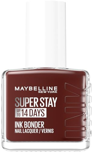 Maybelline New York Superstay Ink Bonder Nagellack, Leather-Bound 12 ml | Nail Bonding-Technologie, stärkt geschädigte Nägel 14 Tage, intensive pigmentierte Farben, Schutz nach UV-Salon