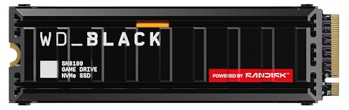 WD_BLACK SN8100 PCIe Gen 5 NVMe SSD 8TB (Up to 14,900MB/s read speed, Up to 14,000MB/s write speed, M.2 2280 with Heatsink, Next Gen TLC 3D NAND Technology, Up to 4,800TBW) POWERED BY SANDISK
