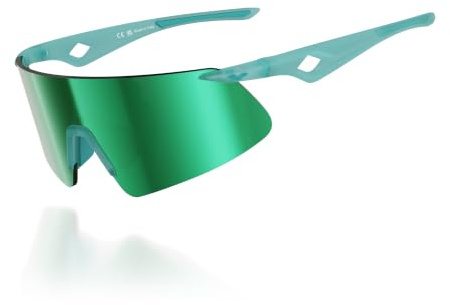 ARENA SAETTA Sportsolglasögon, flexibel och lätt båge, stöttåliga och UV-skyddade, hydrofoba och antistatiska, optisk klass 3, justerbar näsdel - Opaline Teal Frame