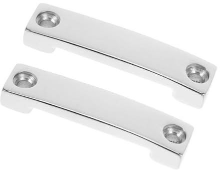 STOBAZA 2 Piezas Placa de Sujeción de Correa de Acero Inoxidable Barco de Anclaje Robusto para Aparejos de Kayak y Accesorios Náuticos