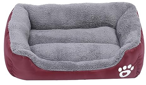 Dcfbkl Haustierbett mit pelzigem Kissen, weich und schön, Hundekörbchen, Sofa, Fellkissen, Nest für Welpen-Sofa, Bettüberzug