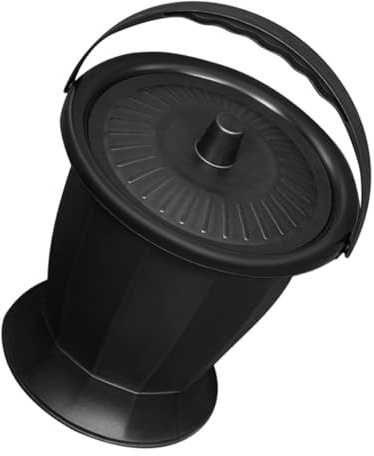 MUELODSIC Pot de Chambre Portable pour Adulte Couvercle et Design Antidérapant en PP, Toilette Portative Pratique pour Voyage et Activités en Plein Air