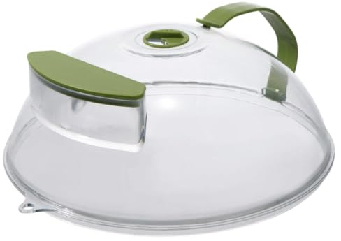 Microvågsmat Lock 27 x 12 cm Rund Form Stänkskydd med Vattenångare | Mikrovågsugn Tallrikslock med för Ugn och , Matlagning, Uppvärmning, Tallrik, Skål, Bakformar, Kokkärl, och