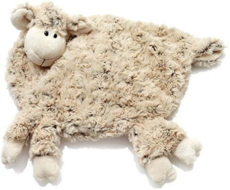 HanSen Plüsch Schaf Bezug für Wärmeflasche/braun / 38 x 34 cm/kuschelweich/Stofftier Kuscheltier Plüschtier/Lamm Lämmchen/für Babys und Kinder/natur