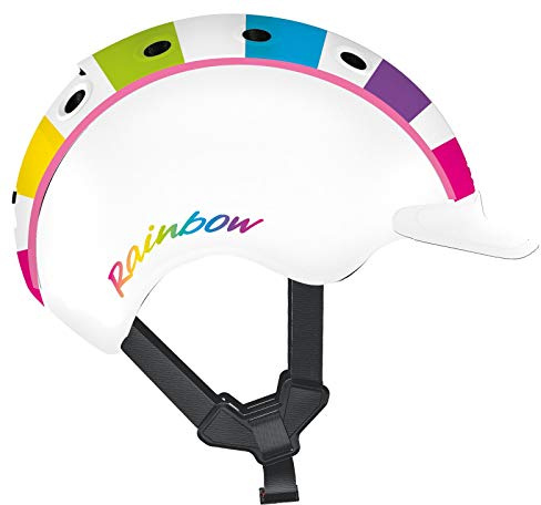 Casco Barn Mini 2 regnbågscykelhjälm, färgglad, S