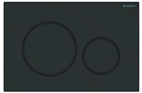 Geberit 115.882.16.1 Betätigungsplatte Sigma20 für 2-Mengen-Spülung, schwarz matt, 115882161
