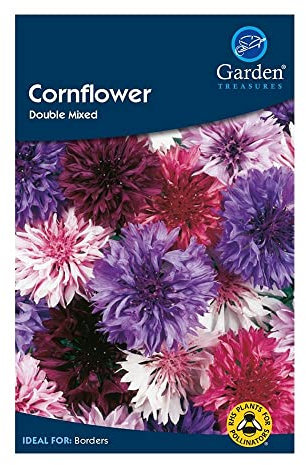 Garden Treasures Cornflower Double Mixed Seeds Grow Your Own Flowers