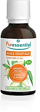 Puressentiel - Huile Végétale Amande douce - Bio - 100 pourcent pure et naturelle - 50 ml