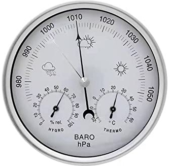 JINYISI barometro, termometro, igrometro, barometri per la casa, barometri meteo strumenti, barometri all'aperto per il giardino