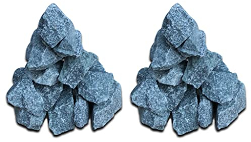 vidaXL Sauna Stones 30kg - High Heat Capacity Sauna Heating Rocks Suitable for Large Private & Commercial Sauna Rooms