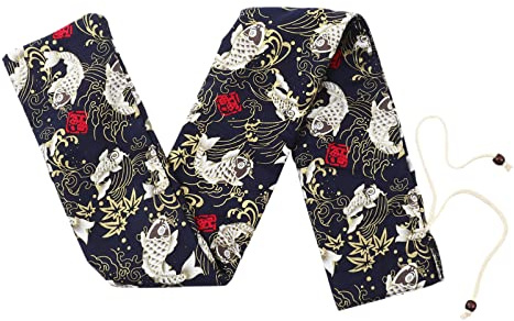 Flötenschutztasche aus Baumwollstoff mit Goldprägung, Verstellbar | Flöte und Klarinette, Leichte Aufbewahrung für Unterwegs, Schlichtes Design