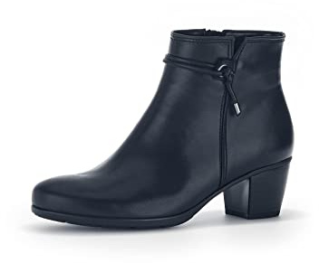 Gabor Femme Bottines, Dame Bottines,Semelle intérieure Amovible,Bottine,Haut de la Cheville,Fermeture éclair,Demi-Bottes,Noir (Schwarz) / 27,40 EU / 6.5 UK