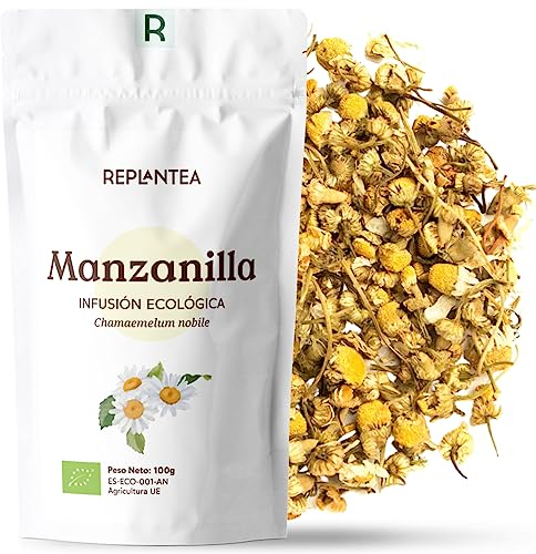 MANZANILLA NATURAL ECOLÓGICA 100g (50 Tazas) | Infusión Manzanilla Granel Pura y Limpia REPLANTEA