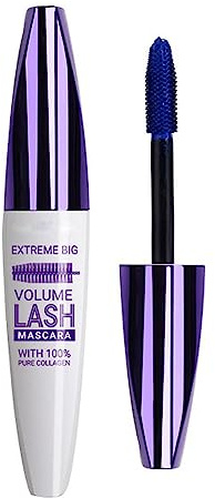 5D Mascara, Augen-Make-up, hypoallergen und frei von Duftstoffen (Blau)