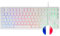 Mars Gaming MK023, Tastiera Gaming TKL, Tecnologia Ibrida H-Mech, Illuminazione FRGB Rainbow, Anti-ghosting, Compatibilità Universale, Bianco, Lingua Francese