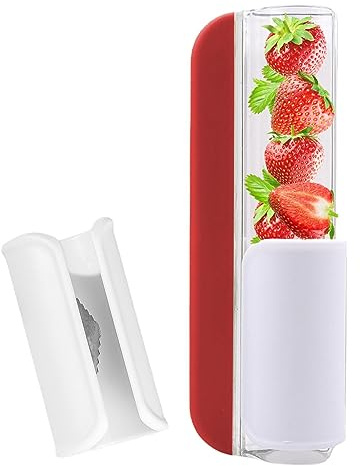 Jingan Taglia UVA,Affettatrice per UVA con Apertura Foro Tondo | Tagliafrutta a siringa per Gadget da Cucina, Strumento per affettare la Frutta, Strumento per Fare l'insalata di Frutta, affettatrice