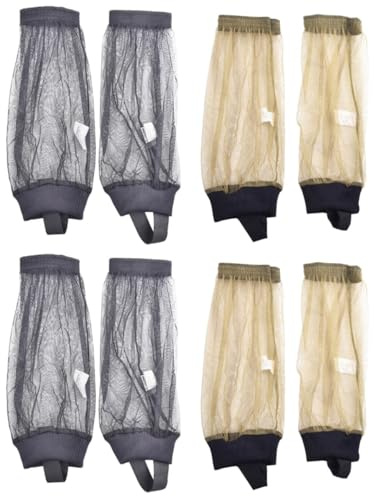 VANZACK Mpvkenschutz Socken 4 Paare -fußabdeckung Aus Mesh Insektenabwehr Outdoor Outdoor Wander-mesh-stiefel-abdeckung -kleidung -tools Hohe Socken Draussen Werkzeug Socken Gegen Insekten